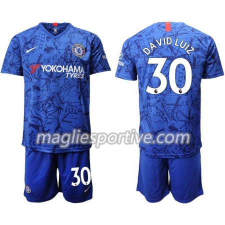 Completo Calcio Chelsea David Luiz 30 Bambino Divisa Prima 2019/2020
